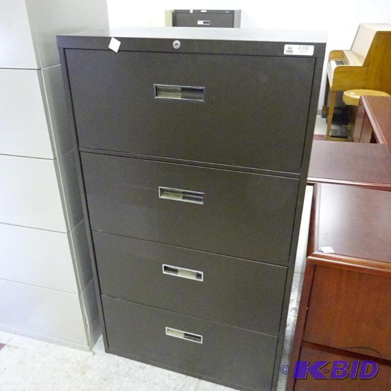 30&quot Metal 4 Drawer Lateral File...