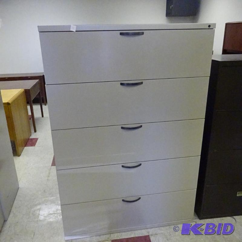 43&quot Metal 5 Drawer Lateral File...