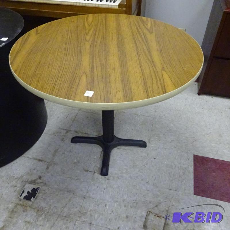 36&quot Round Metal Framed Table...