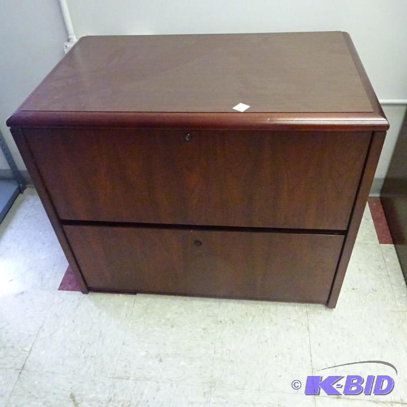 36&quot Wood 2 Drawer Lateral File...