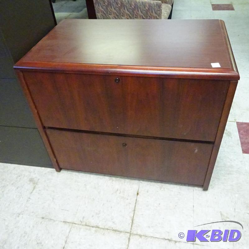 36&quot Wood 2 Drawer Lateral File...