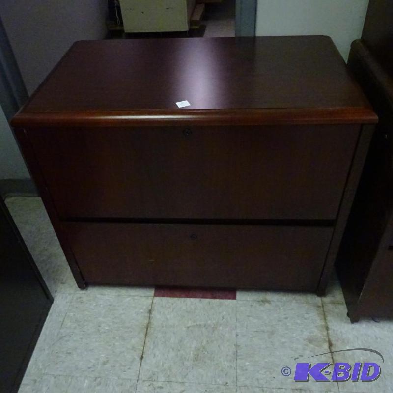 36&quot Wood 2 Drawer Lateral File...