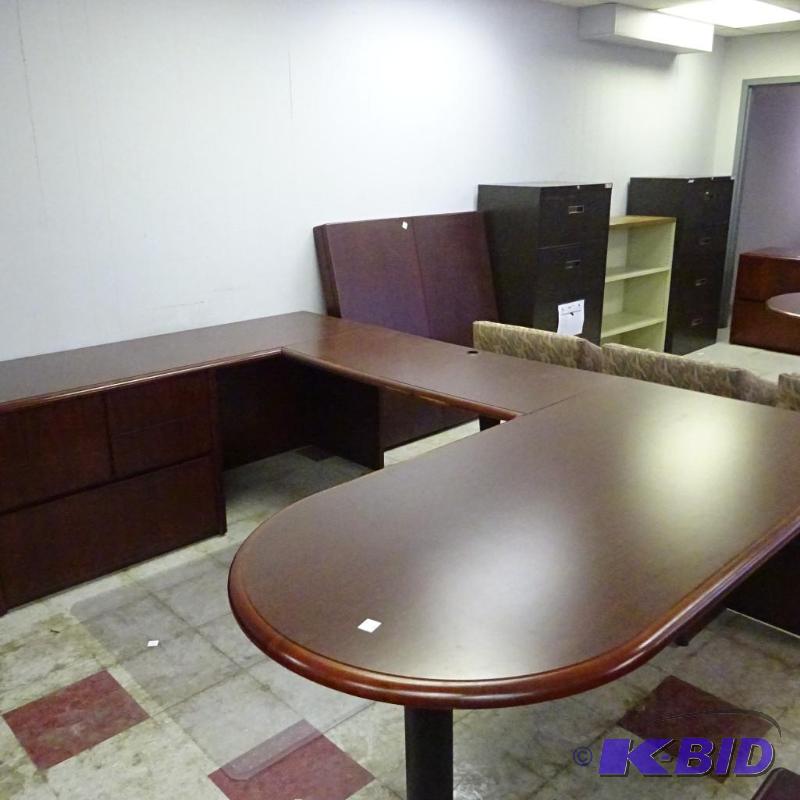 U Shaped Office Desk 3 Piece 4 Drawer 108 X 7...