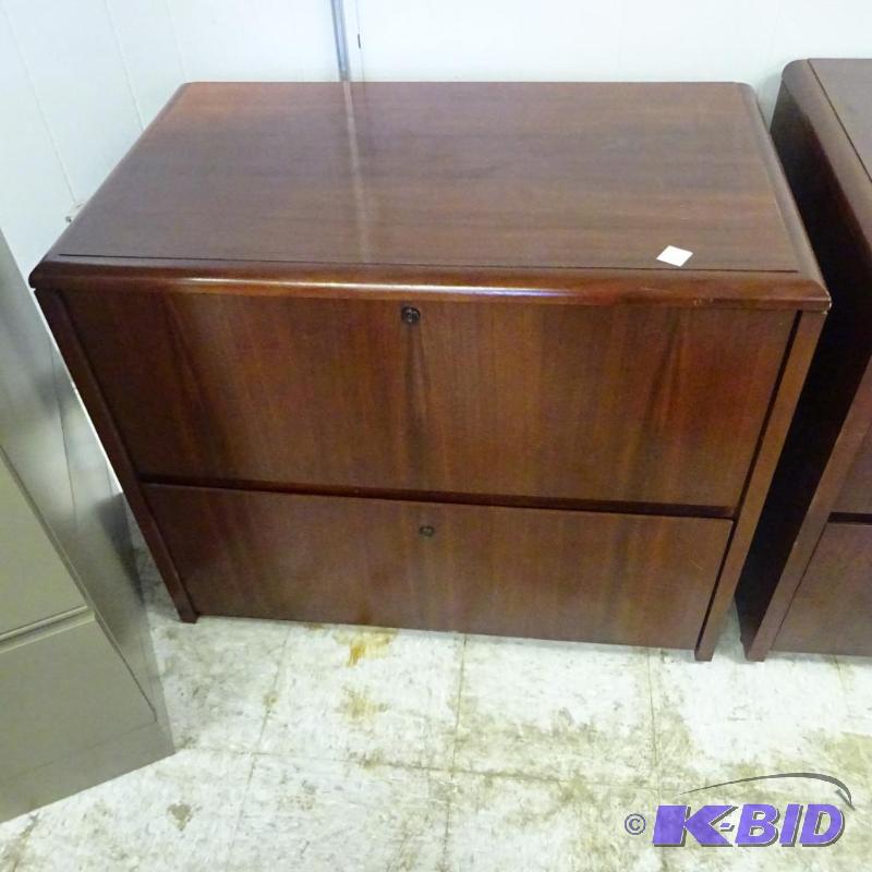 36&quot Wood 2 Drawer Lateral File...