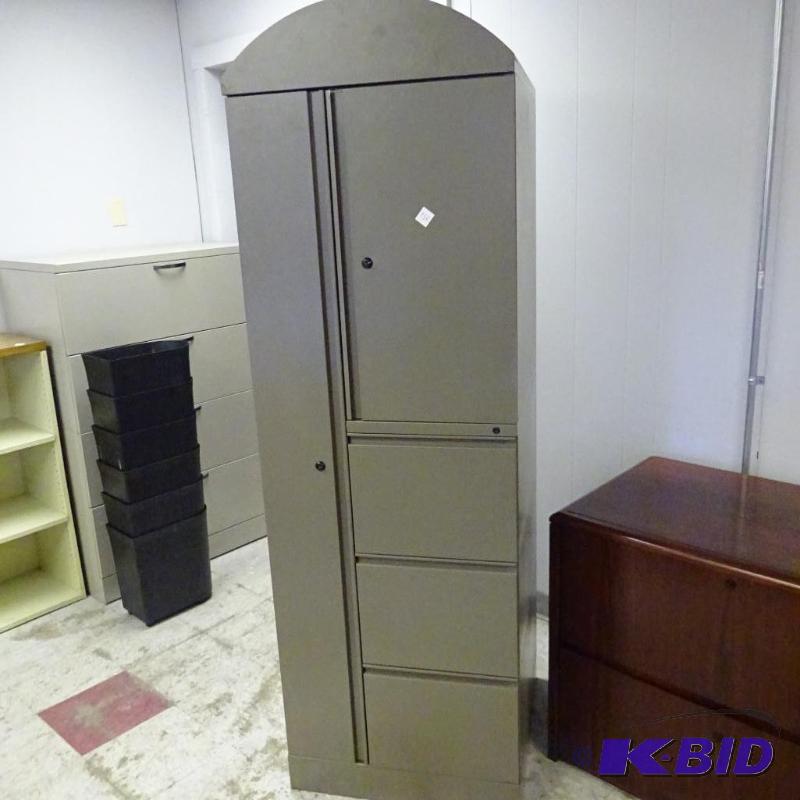 Metal Personal Locker 3 File Drawers Wardrobe...
