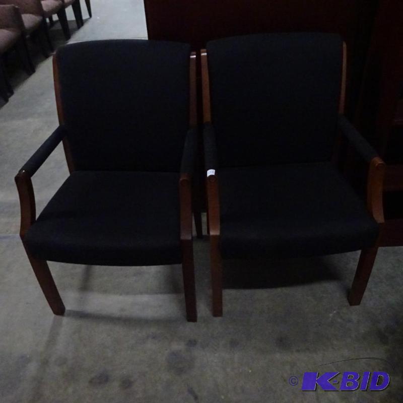 2 Matching Wood Framed Side Chairs...