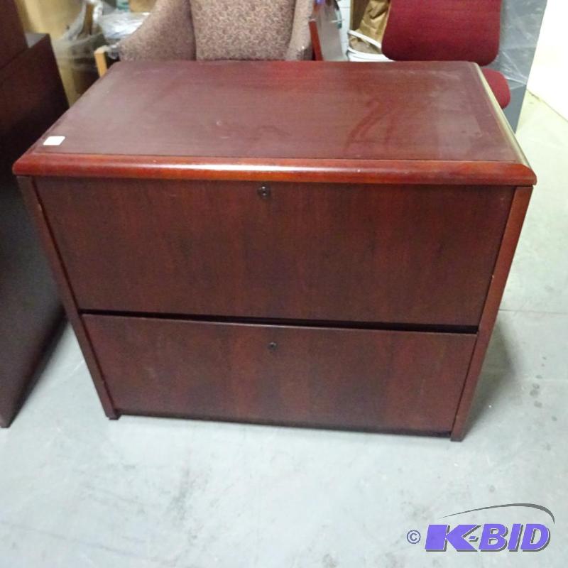 36&quot Wood 2 Drawer Lateral File...