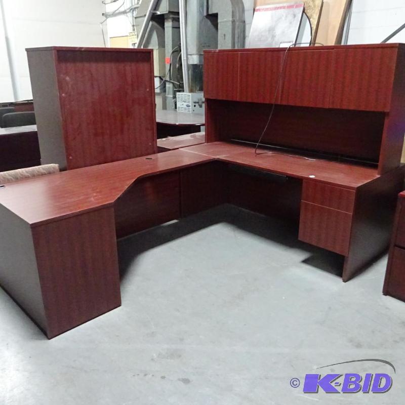 3 Piece L Shaped Office Desk 2 Drawer 4 Doors...