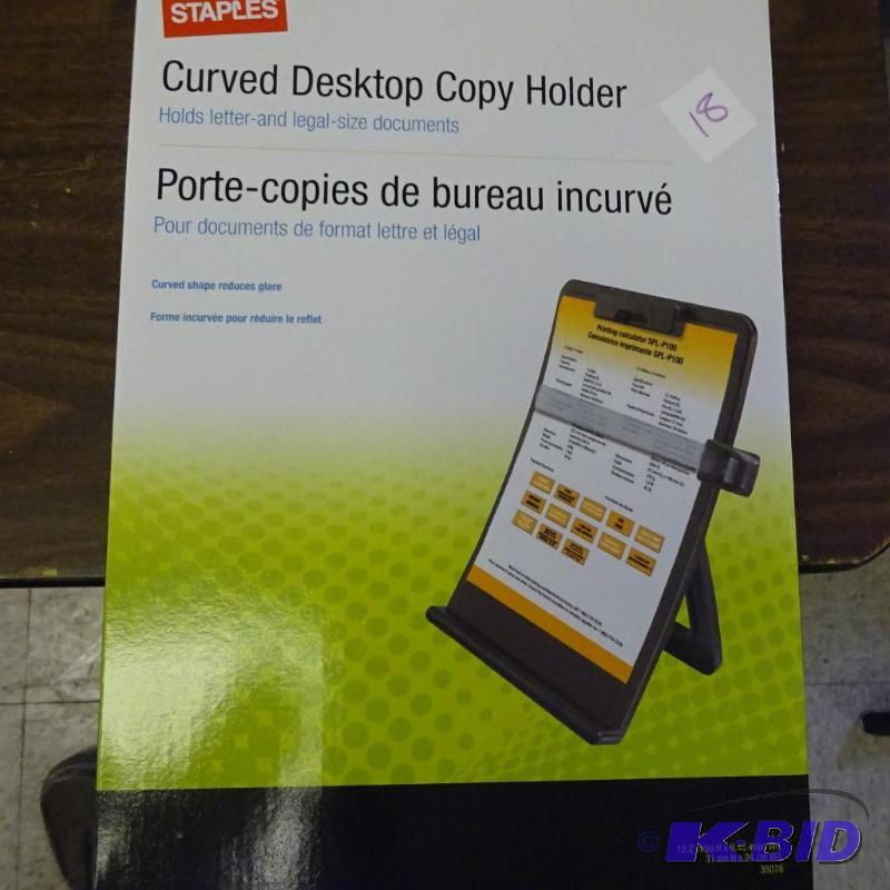 Staples Curved Desktop Copy Holder New...