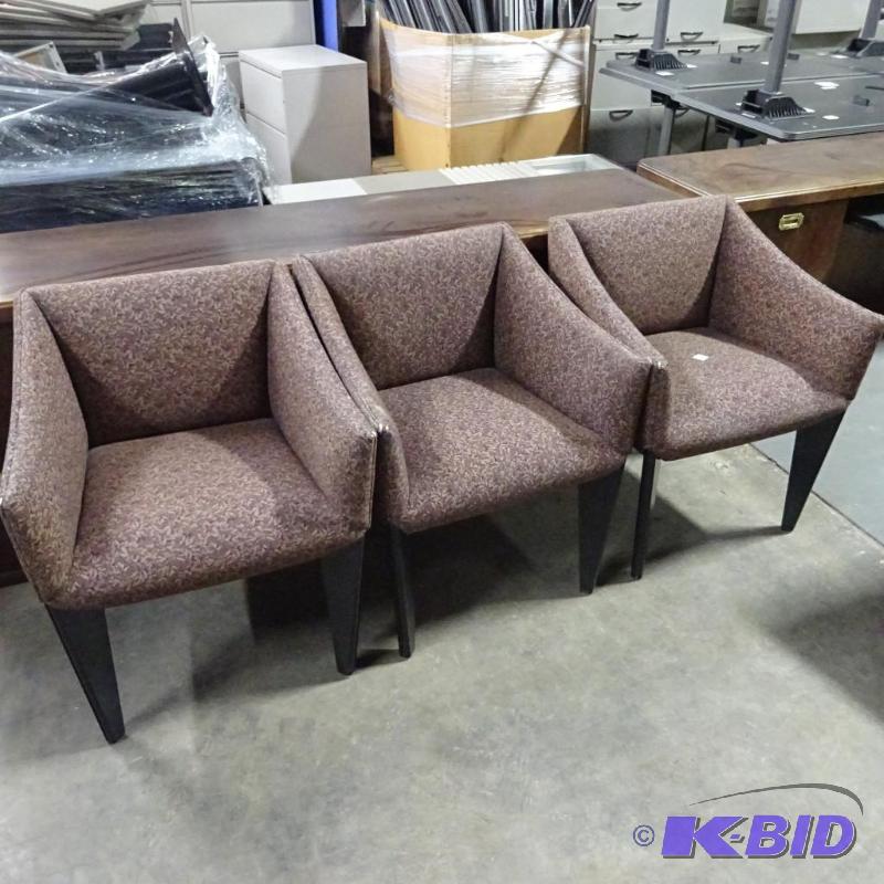 3 Matching Cushioned Side Chair...