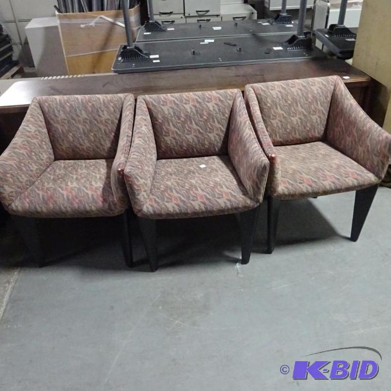 3 Matching Cushioned Side Chair...