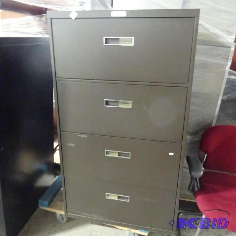 30&quot Metal 4 Drawer Lateral File...
