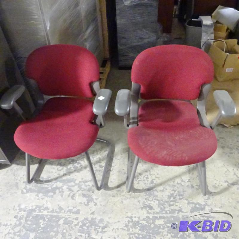 2 Matching Metal Framed Side Chair...