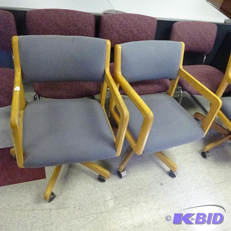 2 Matching Office Chairs on Wheels...