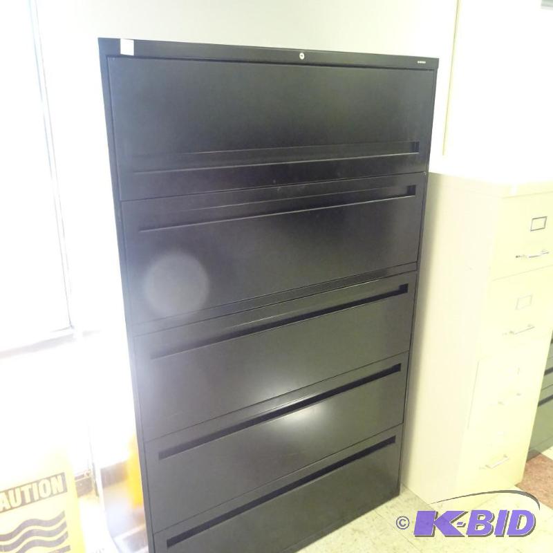 42&quot Metal 5 Drawer Lateral File...
