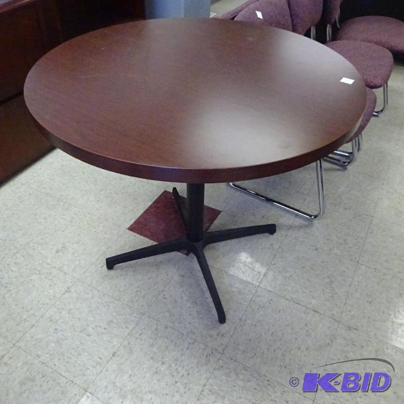 36&quot Round Metal Framed Table...