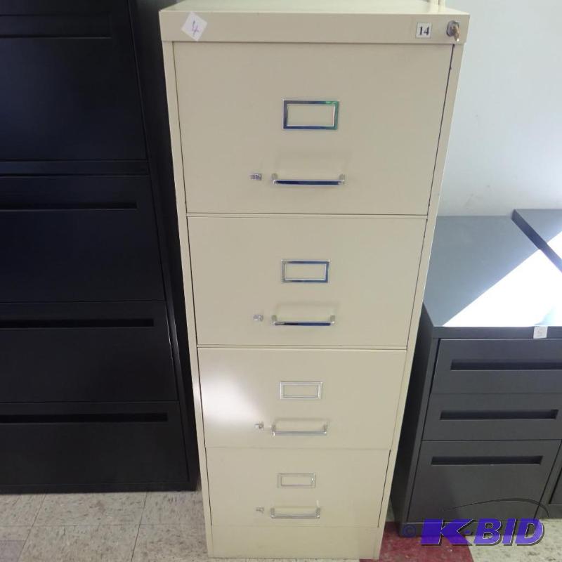 18&quot Metal 4 Drawer File Cabinet Includes...
