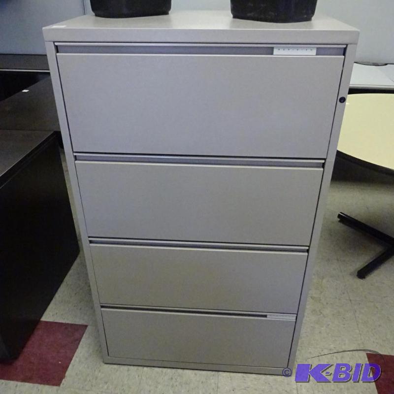 30&quot Metal 4 Drawer Lateral File...