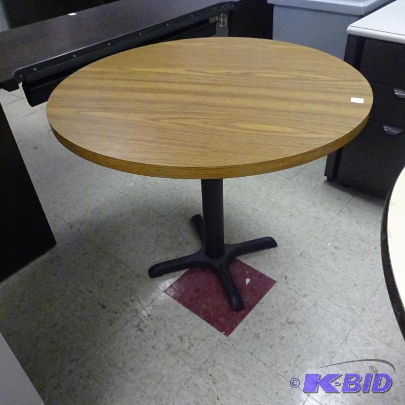 36&quot Round Metal Framed Table...