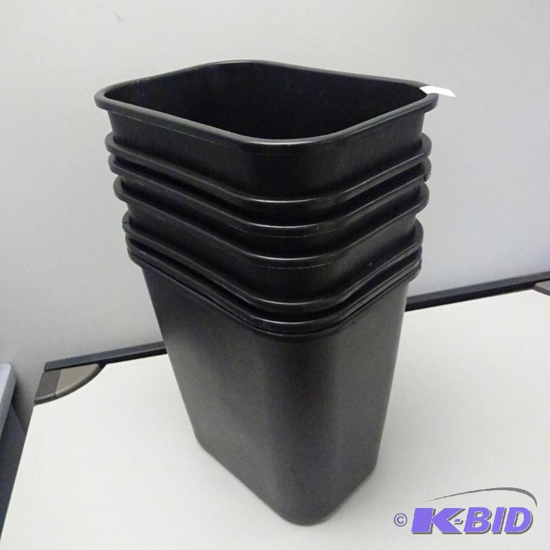 7 Plastic Office Garbage Cans...
