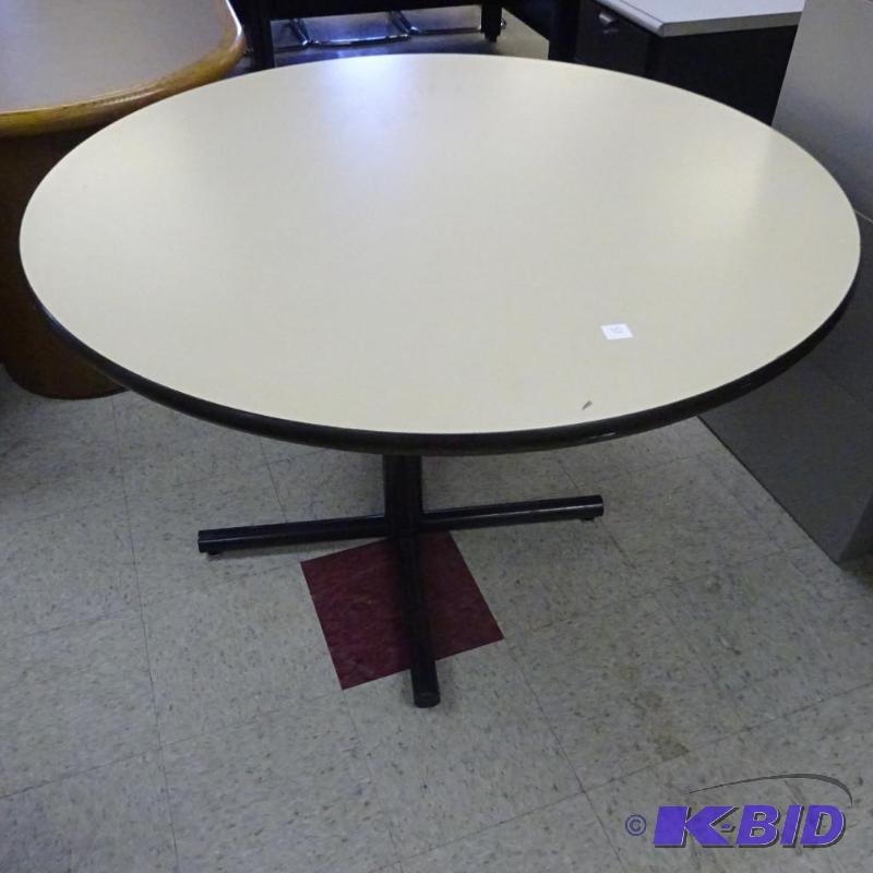 48&quot Round Metal Framed Table...