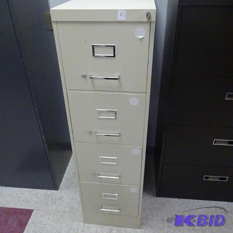 15&quot Metal 4 Drawer File Cabinet Includes...