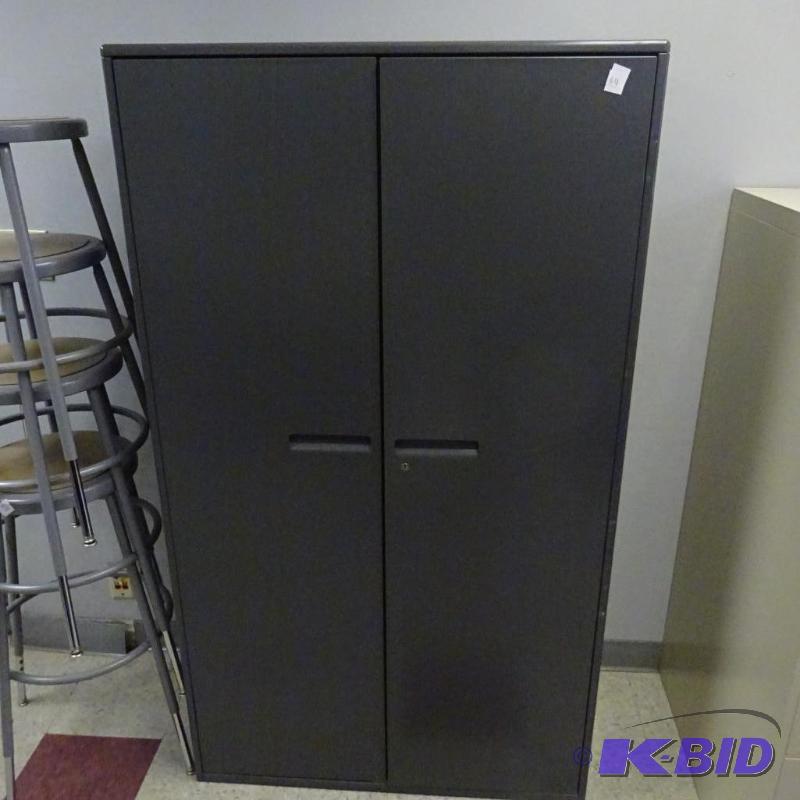 Metal 2 Door Cabinet 3 Shelves 36 X 18 X 63...