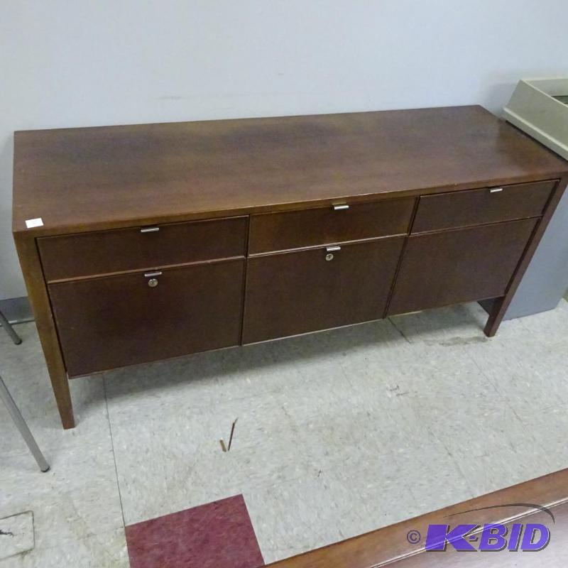 Wood Office Credenza 6 Drawer 60 X 19 X 27...