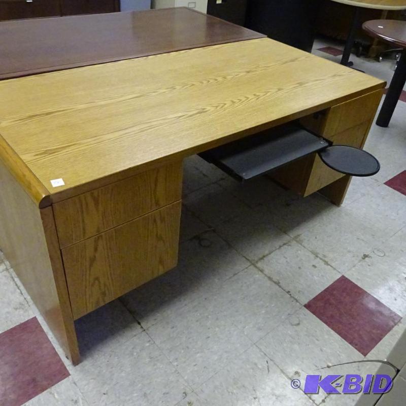 Laminate Office Deak 6 Drawer Pull Out Keyboa...