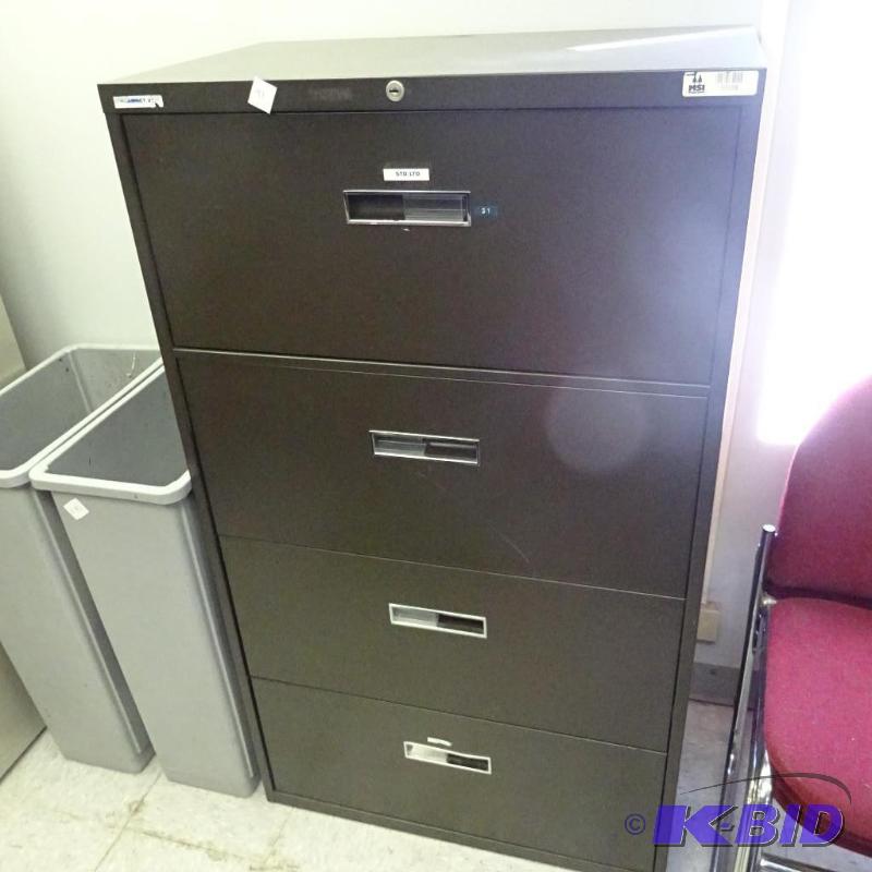 30&quot Metal 4 Drawer Lateral File...