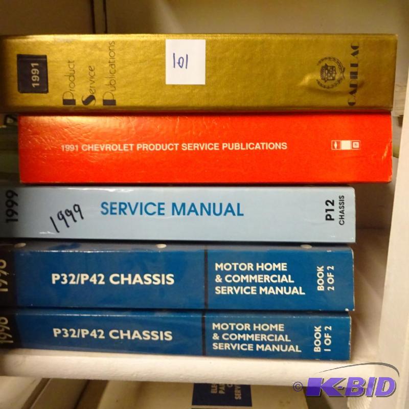 lot 101 image: Misc GM Repair Manuals...