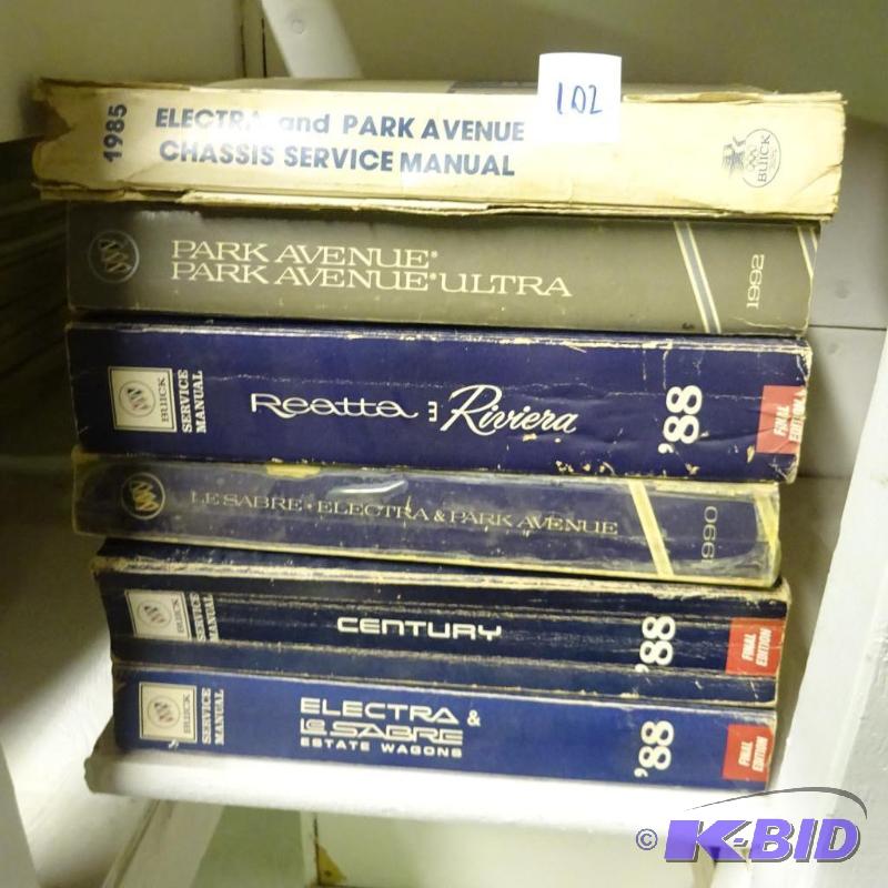 lot 102 image: Vintage GM Repair Manuals...