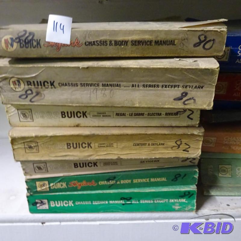 lot 114 image: Vintage GM Repair Manuals...