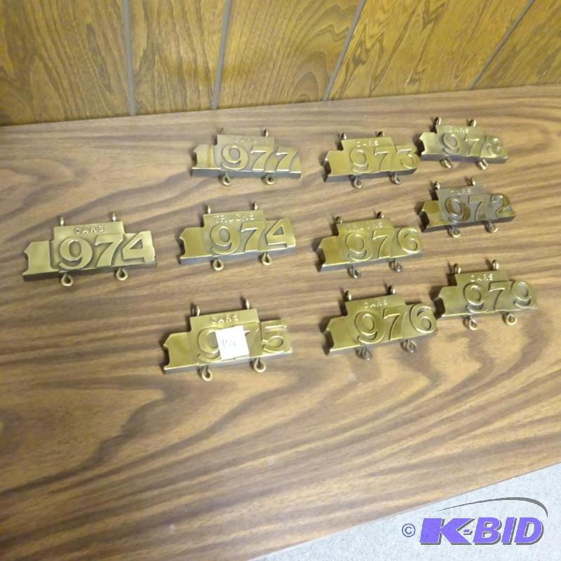 lot 144 image: Brass Wall hangings...