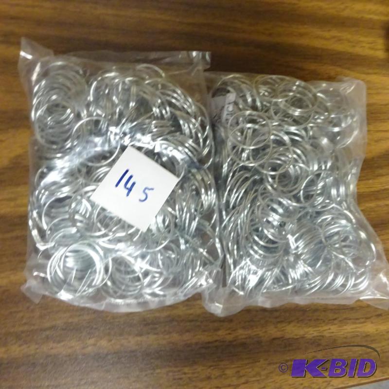 lot 145 image: Key Tag Rings...