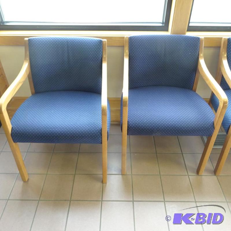 lot 159 image: 2 Matching Wood Framed Side Chairs...