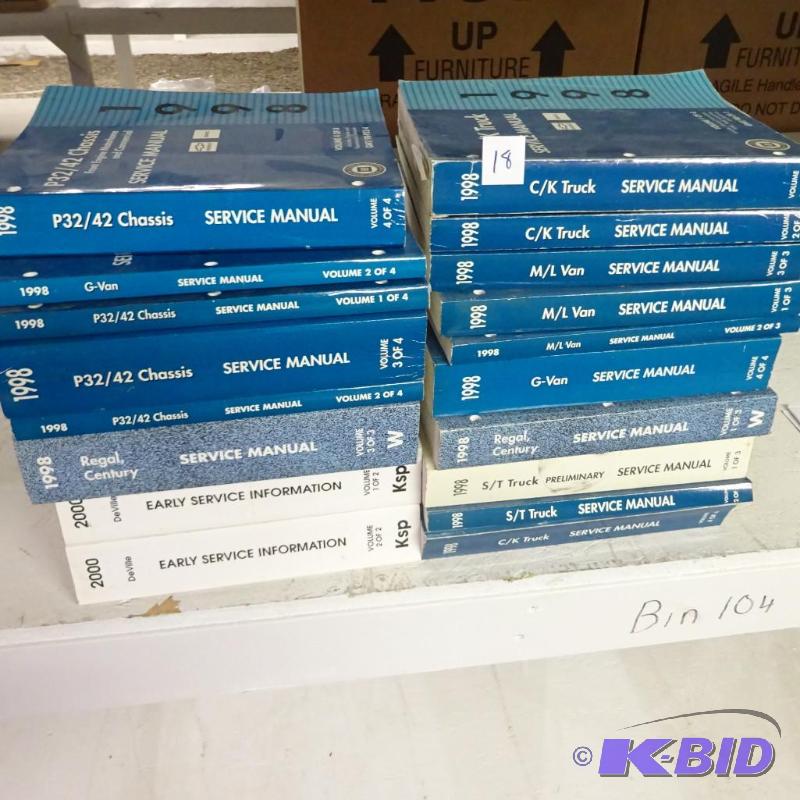 lot 18 image: Misc GM Service Manuals...