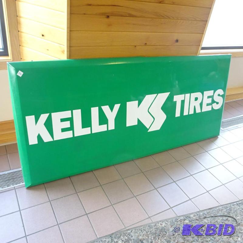 lot 180 image: Metal Kelly Tire Sign 84 X 36...