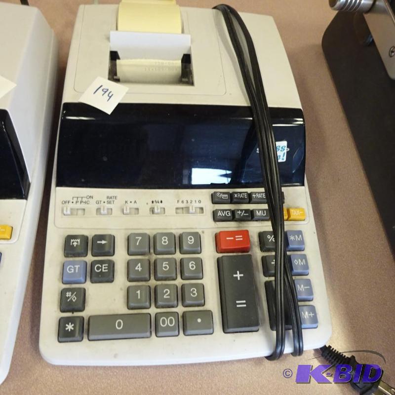 lot 194 image: Sharp EL-1197PIII 12 Digit Calculator...