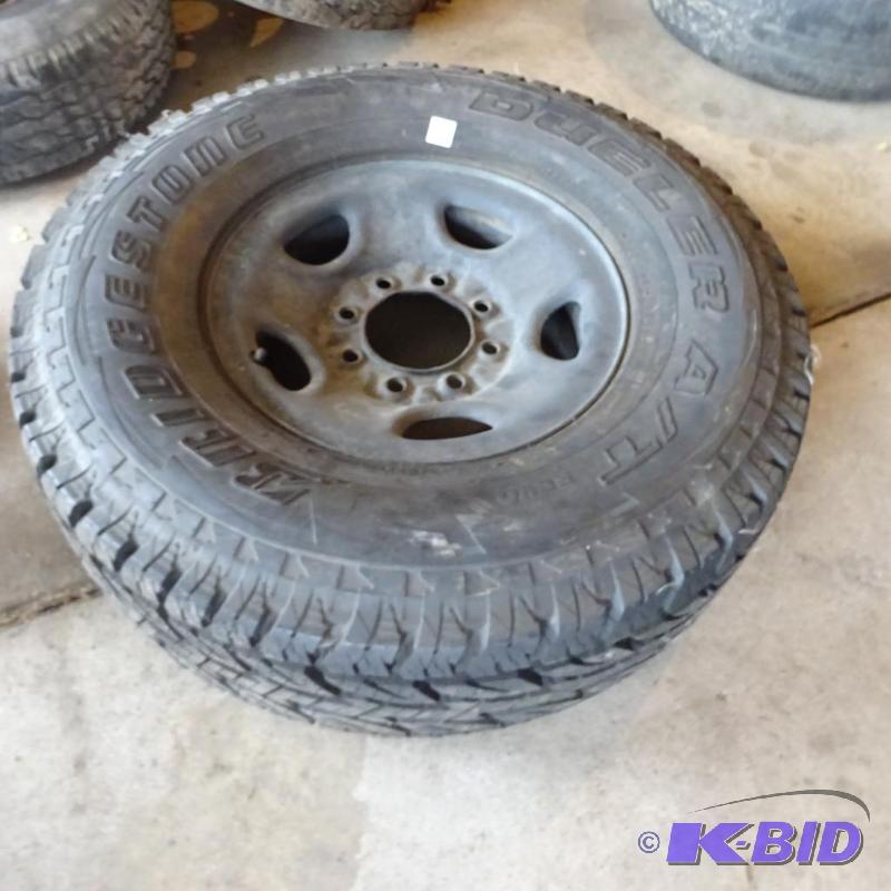 lot 227 image: Bridgestone Dueler aT LT28575R16 Brand New...