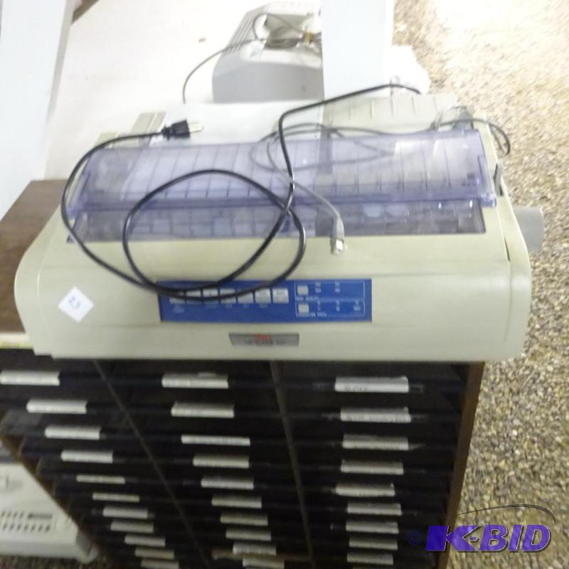 lot 23 image: OKI Microline 421 9 Pine Printer...