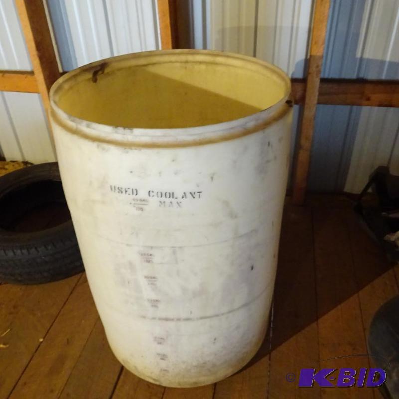 lot 235 image: 55 gal Plastic Barrel No Lid...