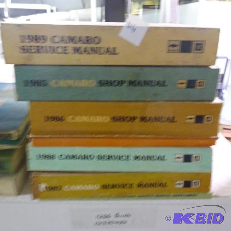 lot 44 image: Vintage Camaro Repair Manuals...