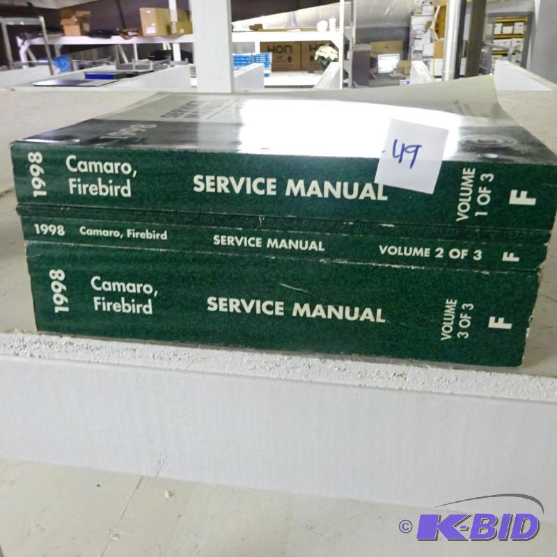lot 49 image: 1998 CamaroFirebird Complete Set of Repair M...