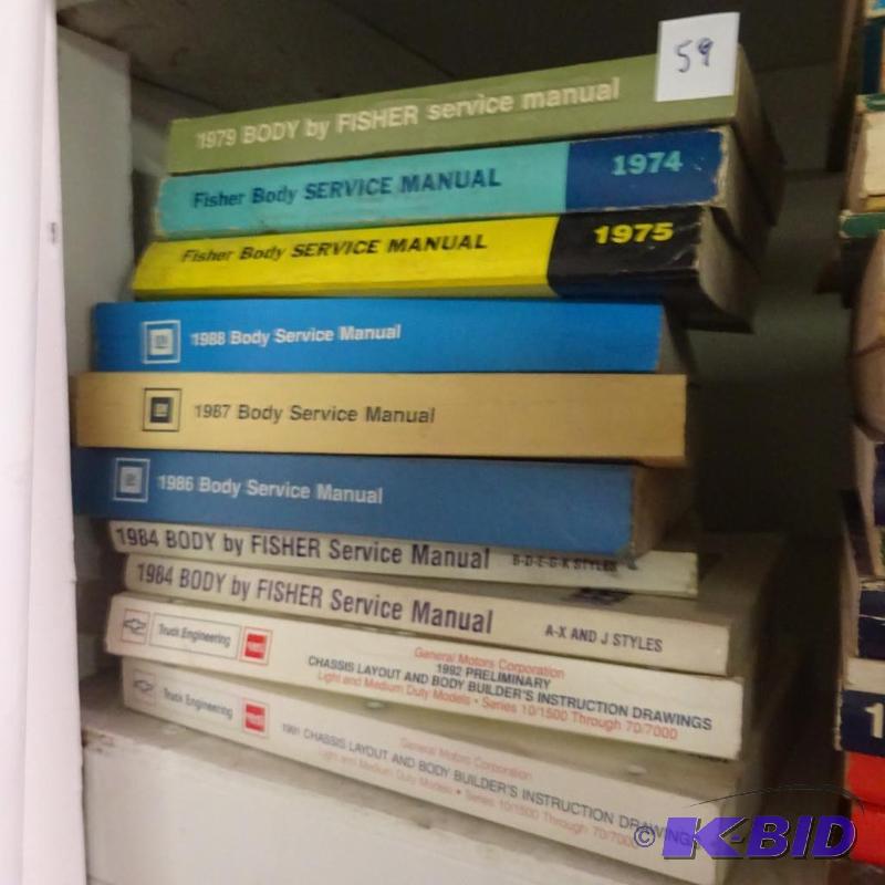 lot 59 image: Misc Fisher Body Service Manuals...