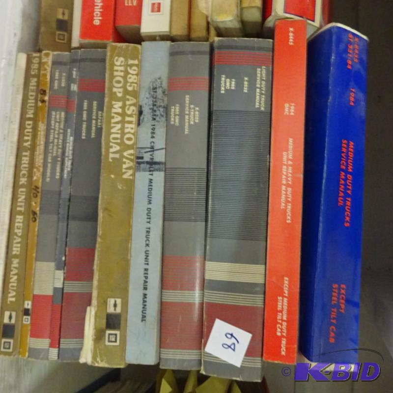 lot 68 image: Vintage Misc GM Repair Manuals...