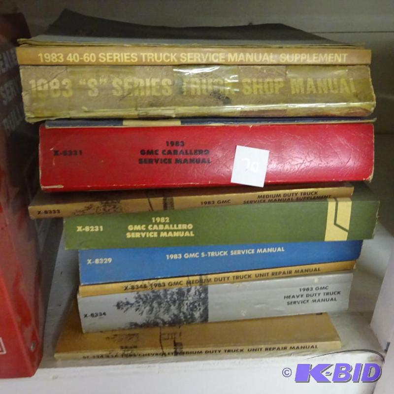 lot 70 image: Vintage Misc GM Repair Manuals...