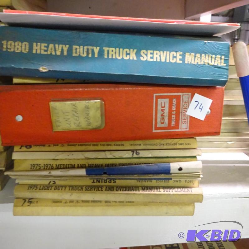 lot 74 image: Vintage Misc GM Repair Manuals...