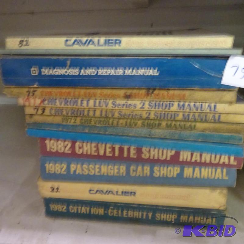 lot 75 image: Vintage Misc GM Repair Manuals...