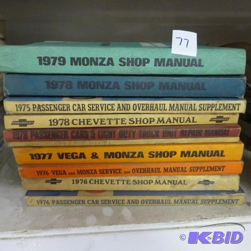 lot 77 image: Vintage Misc GM Repair Manuals...